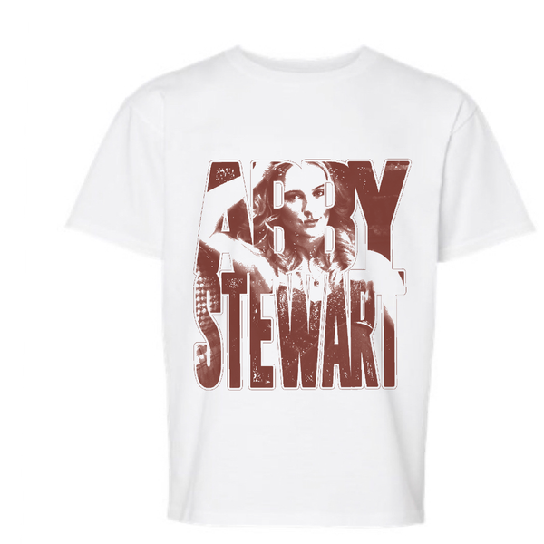 Abby Stewart - YOUTH Unisex Tshirt (White)