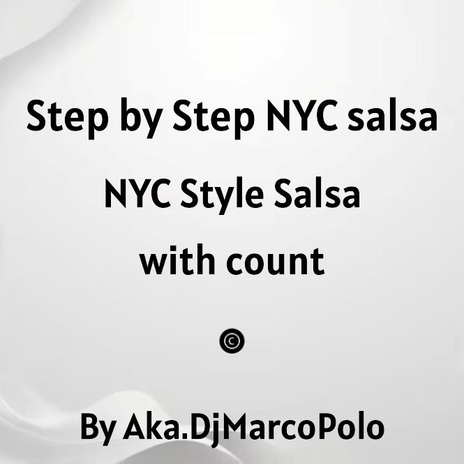 Step by Step NYC Salsa On 2 (6 songs with count) Only aviable on my website
