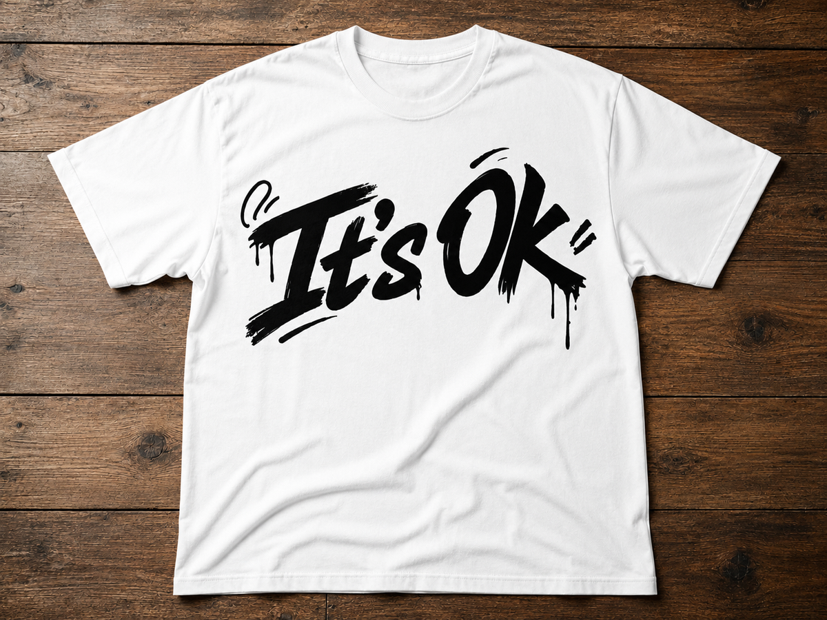 “It’s Ok” White Tshirt