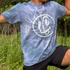 Smiley Face T-Shirt (Bleach Dyed)