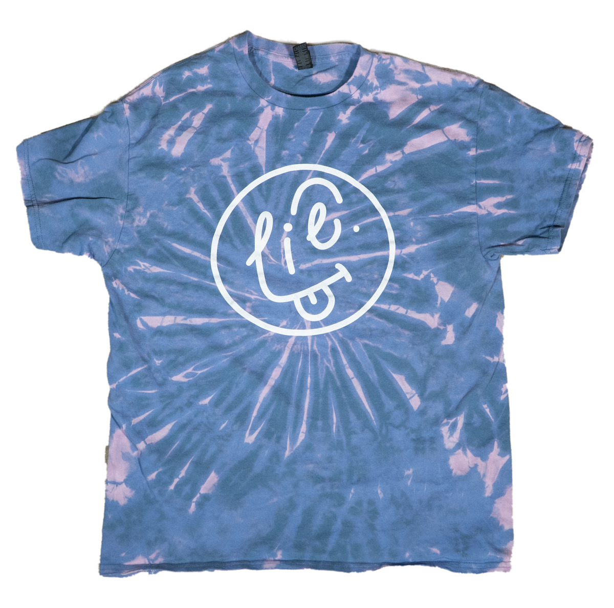 Smiley Face T-Shirt (Bleach Dyed)