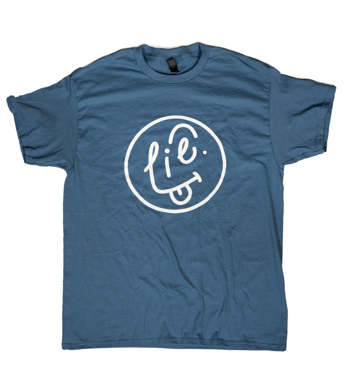 Smiley Face T-Shirt (Plain Blue)