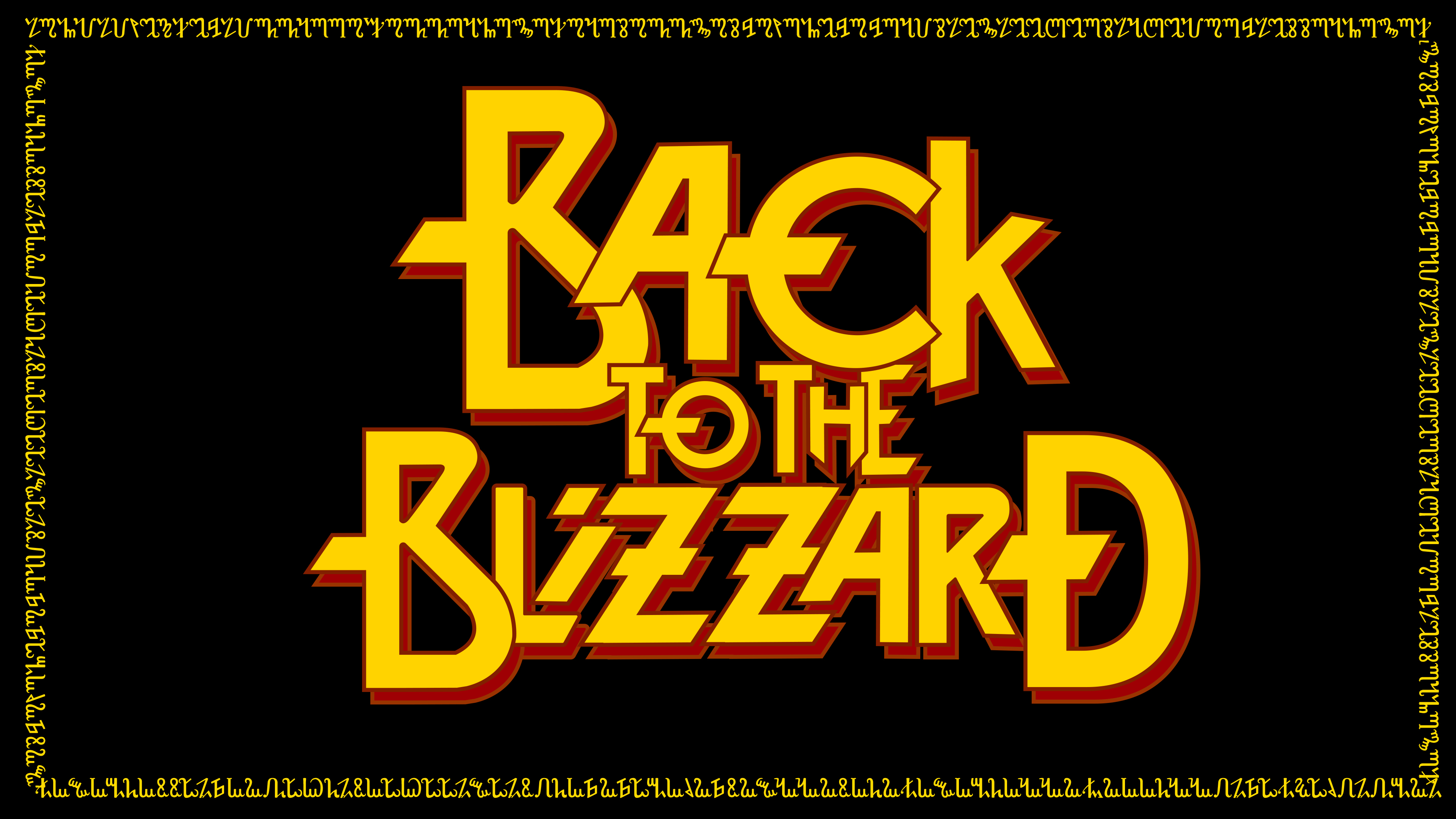 Back To The Blizzard - STAGE PLOT