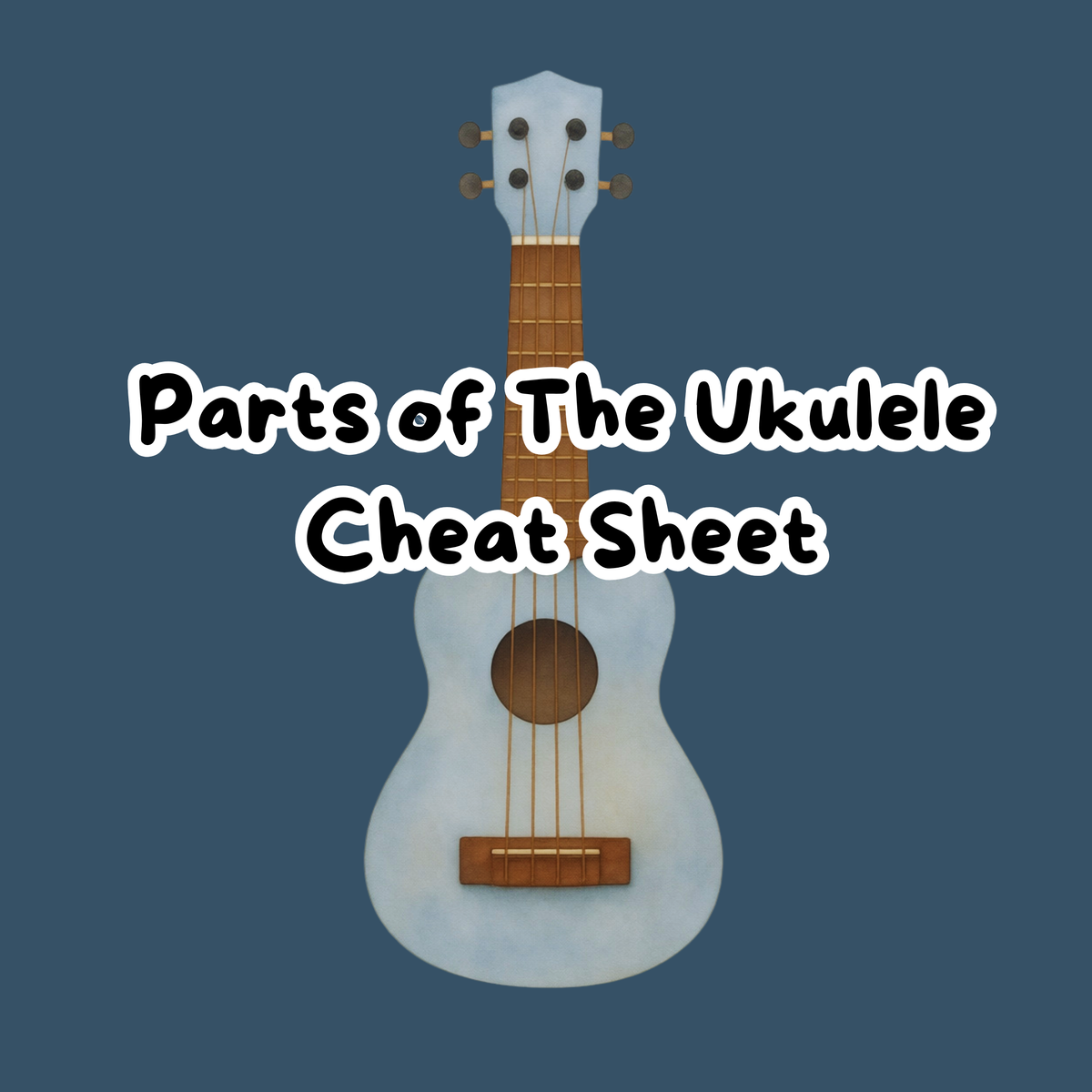 Parts of the Ukulele Cheat Sheet