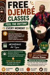 FREE Djembe Classes with Master Amadou Kienou