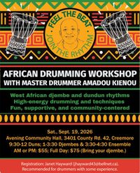 African Drumming Workshop (Dun-Duns)