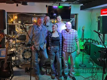 Finishing up a great fun show at The Den in Yorkville.

