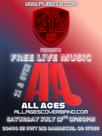 All Ages Cover Band at PUB 212 