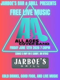 All Ages Cover Band Performing at Jarboe's Bar & Grill 