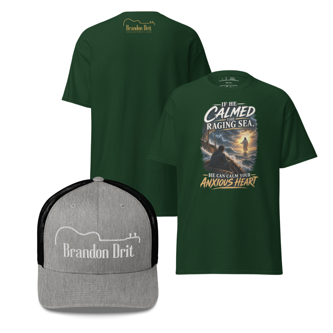 "If He Calmed" shirt and Brandon Drit hat Bundle