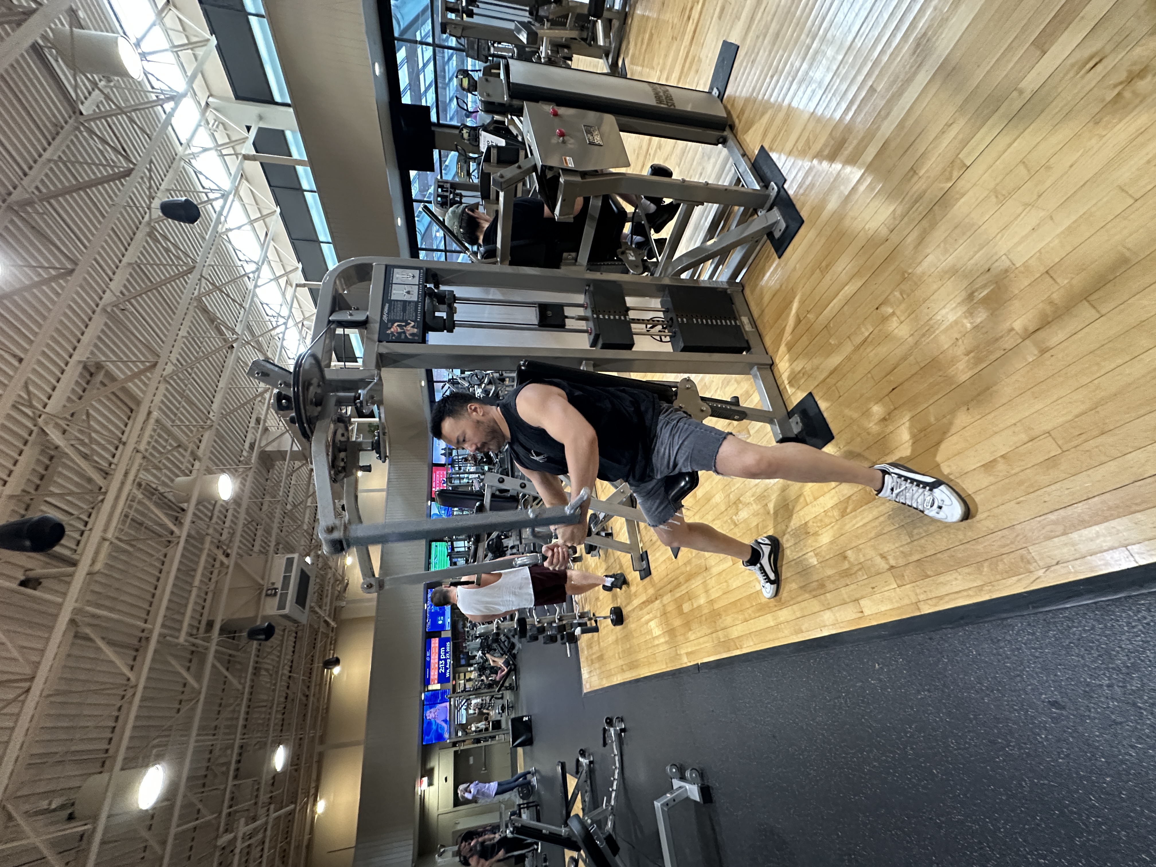 Liam Tachihara at the gym 