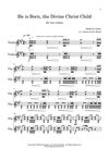 He is Born, the Divine Christ Child - for two violins