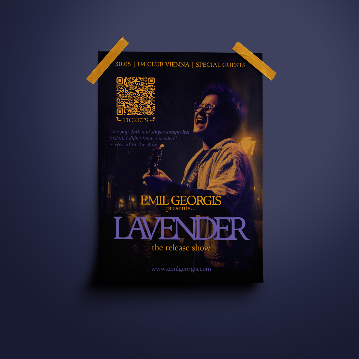 LAVENDER - Concert Poster (Signed)