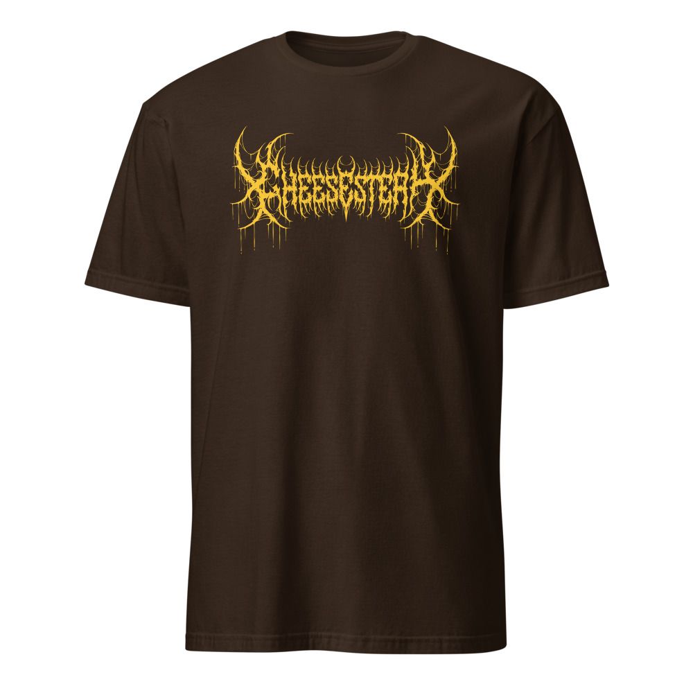 Philly “Cheesesteak” Death Metal T-Shirt – Philadelphia Foodie Graphic Unisex Tee