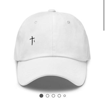 Cross + Semicolon Dad Hat
