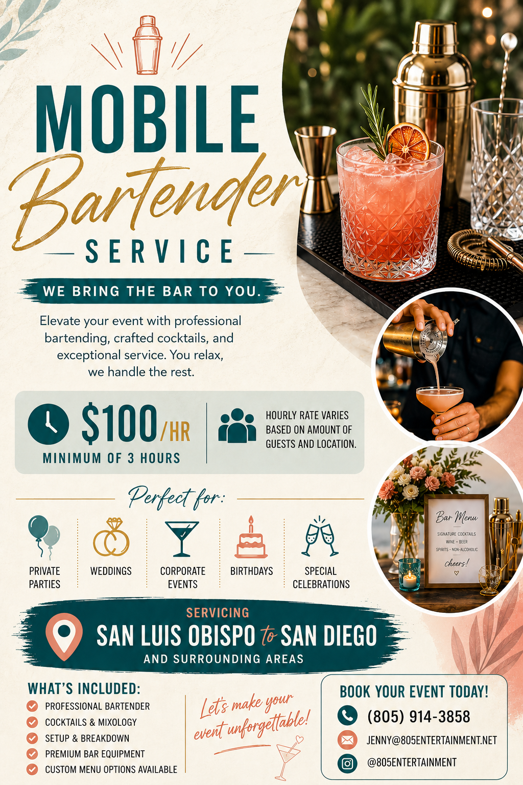 Mobile Bartending Services