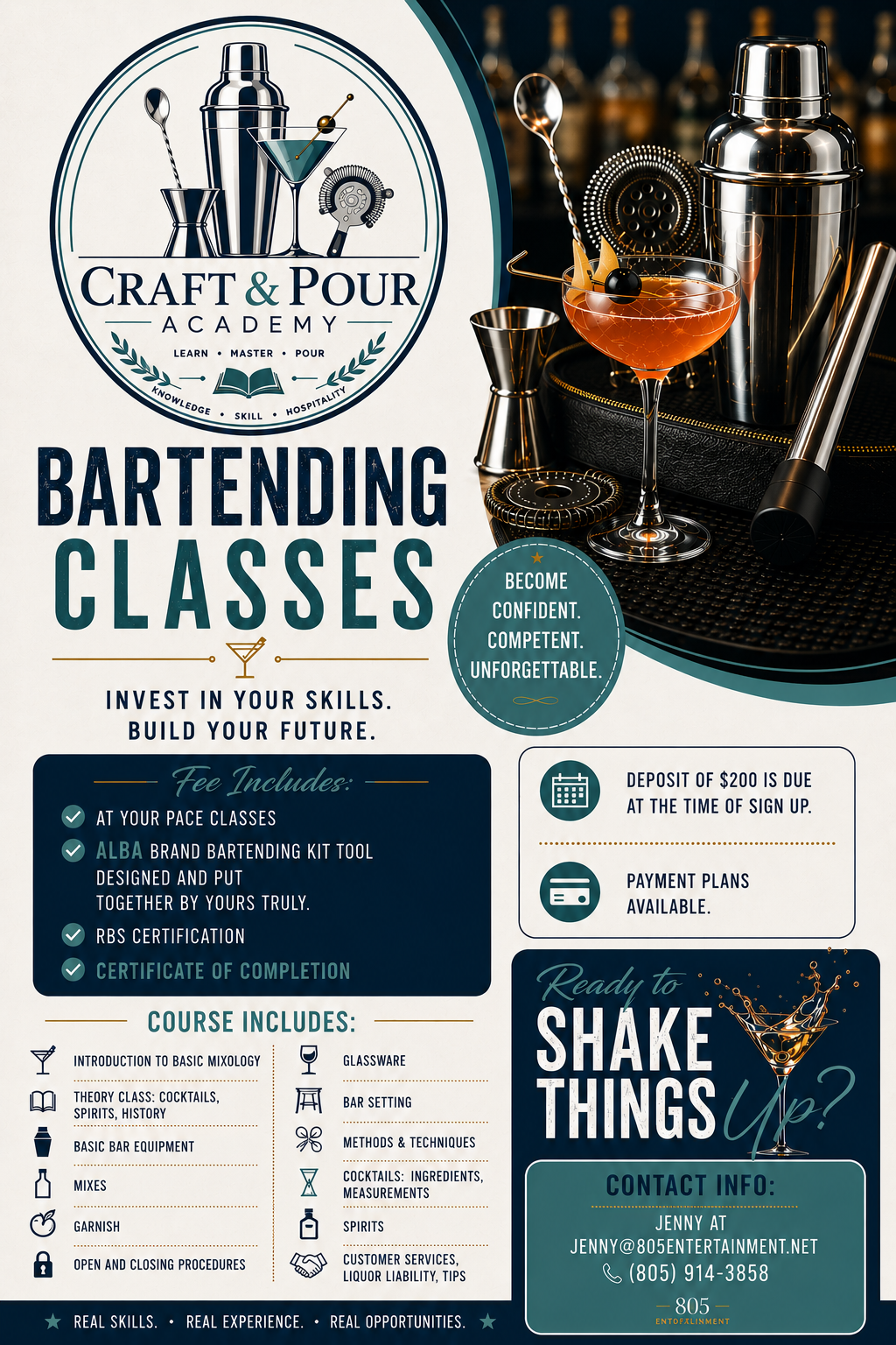 Professional Bartending & Mixology Classes