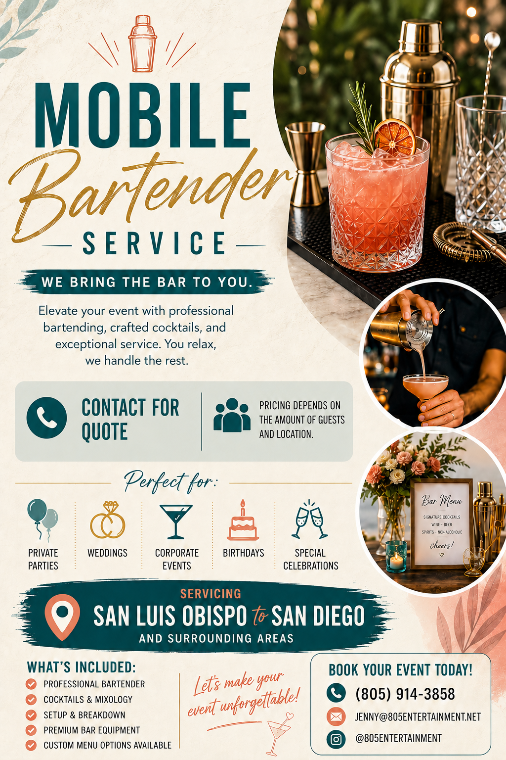Mobile Bartending Services