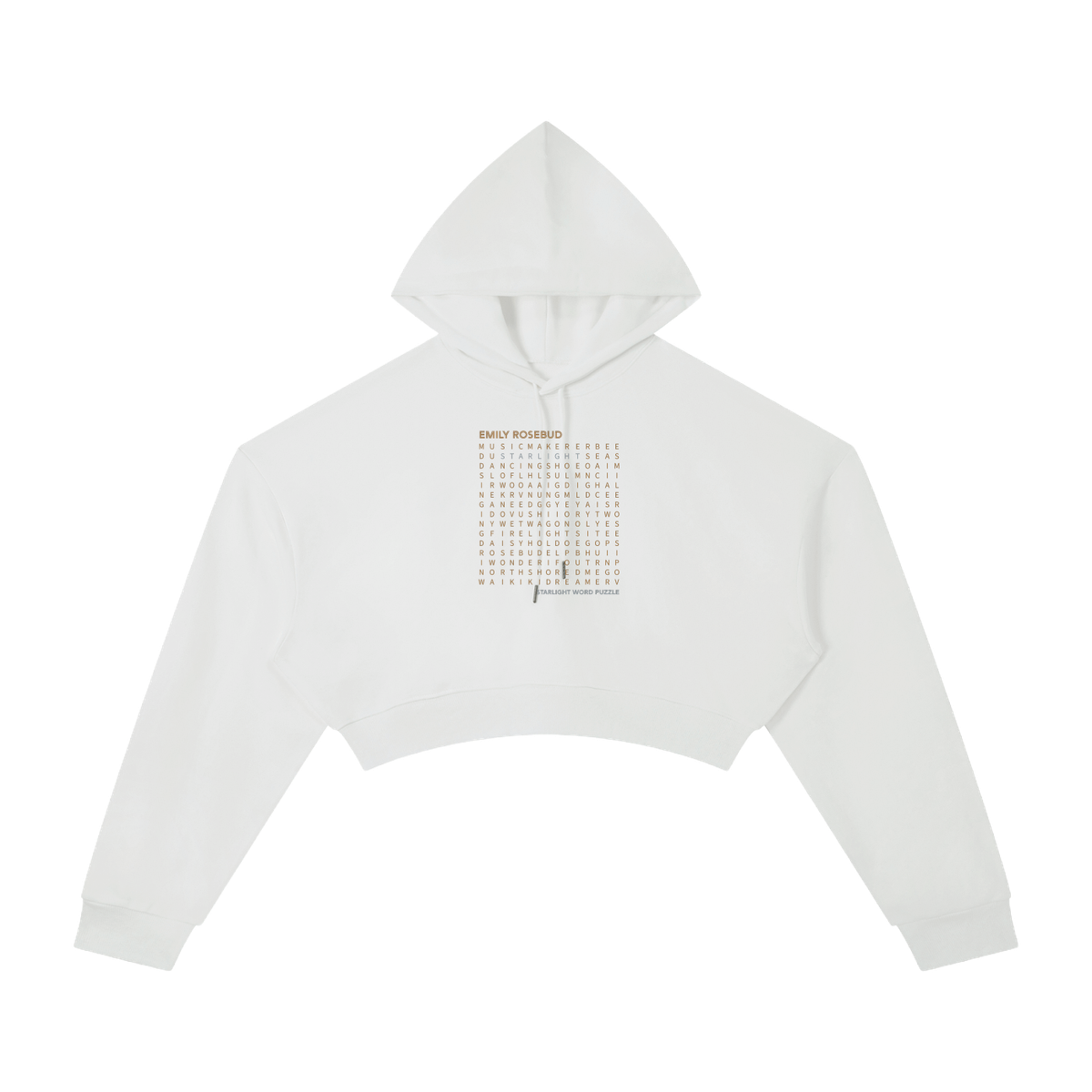 Emily Rosebud Starlight Crop Hoodie