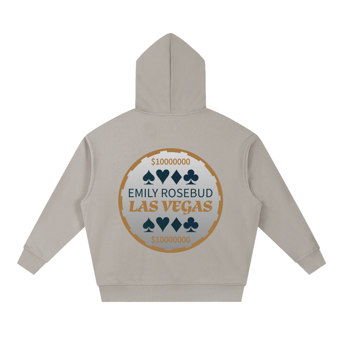 EMILY ROSEBUD LAS VEGAS $1000000 CASINO CHIP HOODIE