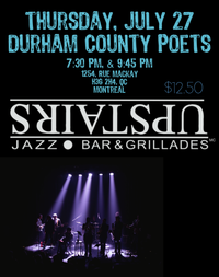 Durham County Poets at upstairs jazz bar