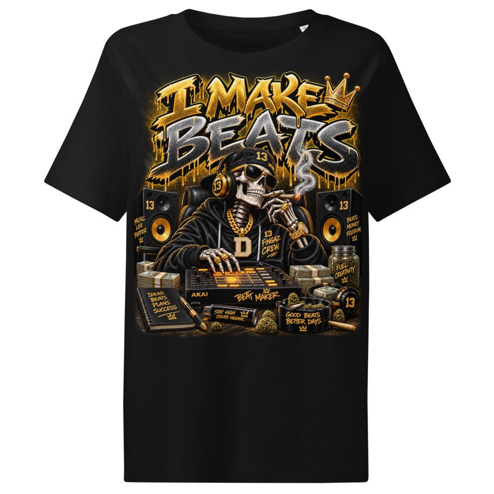 Women's I make beats Organic Ribbed Neck Stella Muser T-Shirt | Stanley/Stella SATW002