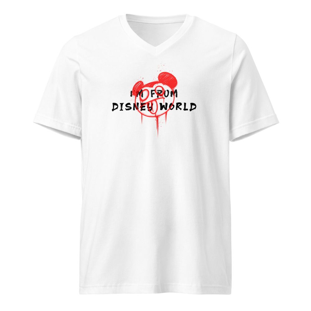 I'm from Disney world unisex V-Neck Tee | Bella + Canvas 3005