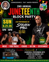 2ND ANNUAL JUNETEENTH . BLOCK PARTY