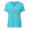 Women's Relaxed V-Neck T-Shirt | Bella Canvas 6405CVC