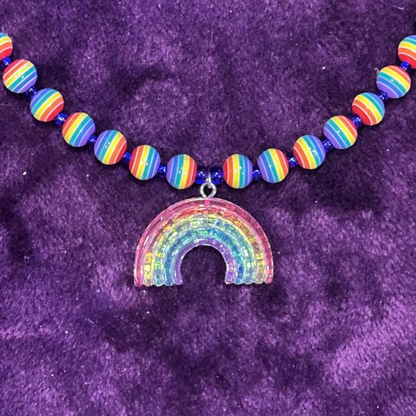 PRIDE Art - Double Rainbow Necklace