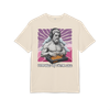 "Produced by Victor Zee." | Unisex Organic Oversized High Neck Tee