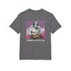 "Produced by Victor Zee." | Unisex organic oversized high neck t-shirt