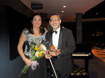 Susan with  CSO Violist Charlie Pikler
