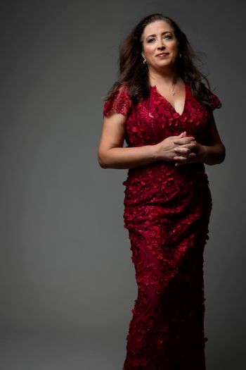 Photo by Maria Ponce. Gown by Theia
