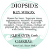Diopside earrings