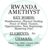 Rwanda Amethyst bracelet