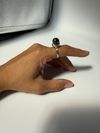 Hematite & Copper ring