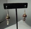 Red-Green Dragon Bloodstone earrings
