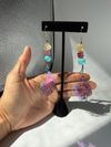  Gemstone Peacock earrings