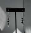 Hematite swirl earrings