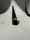 Gold Flower copper ring