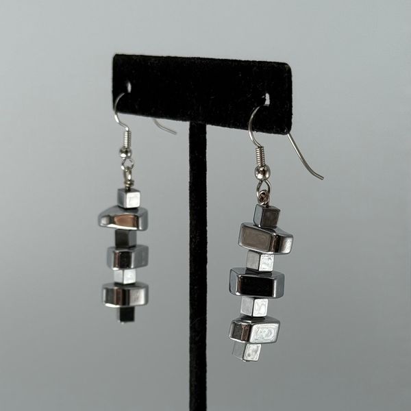 Hematite earrings