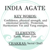 India Agate beaded bracelet