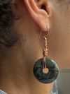 Diopside earrings