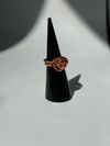Flower copper ring 