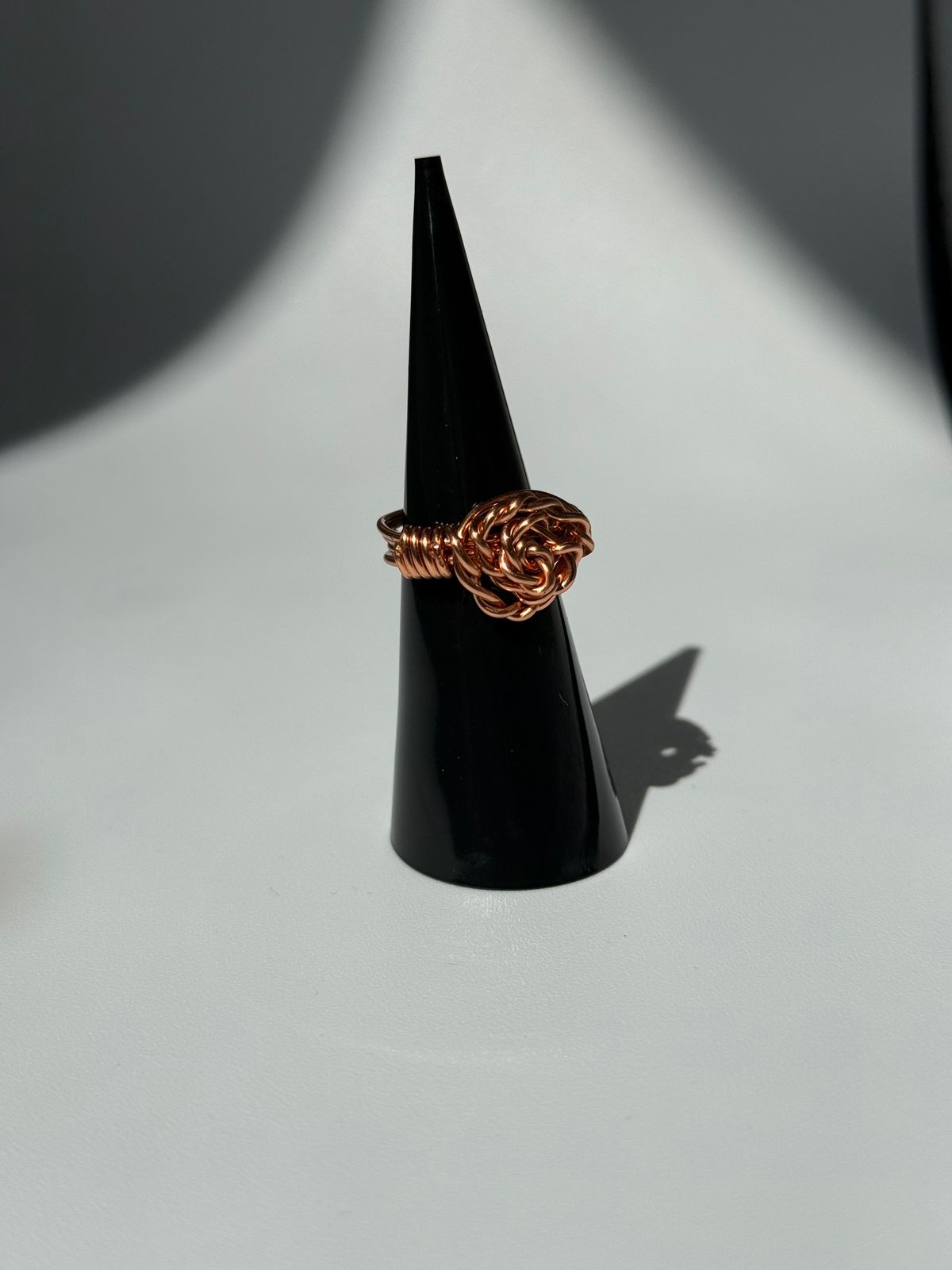 Flower copper ring 