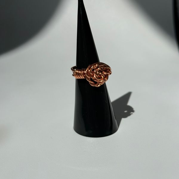 Flower copper ring 