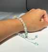 Rainbow Selenite beaded bracelet