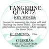 Tangerine Quartz earrings