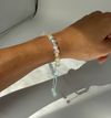 Rainbow Selenite beaded bracelet